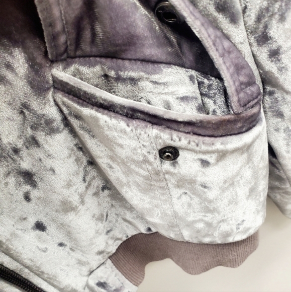 Cloud Chaser gray crushed velvet jacket - Picture 4 of 8